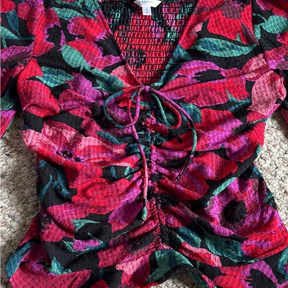 Colourful Blouse Top - Size S - Picture 3 of 4